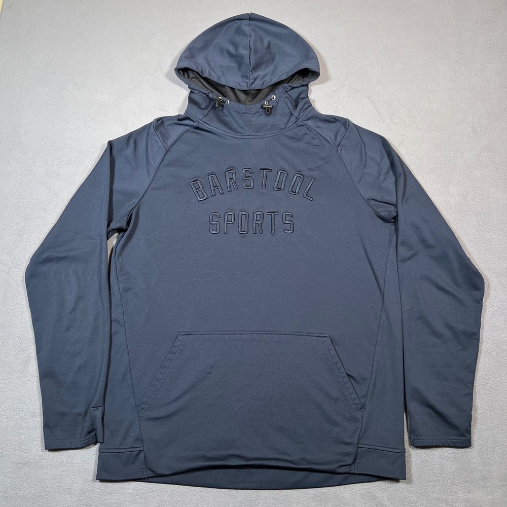 UNRL Barstool Sports Hoodie Mens M Blue Golf Pullover Athletic Performance‎